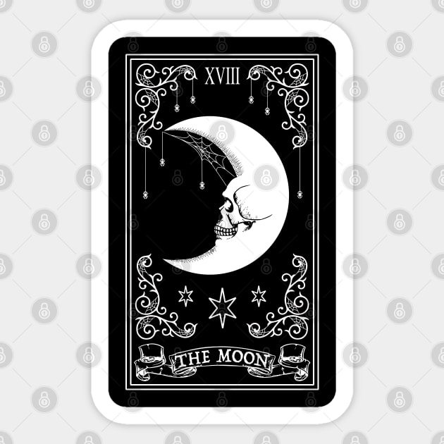 The Moon Tarot Card Sticker by RavenWake